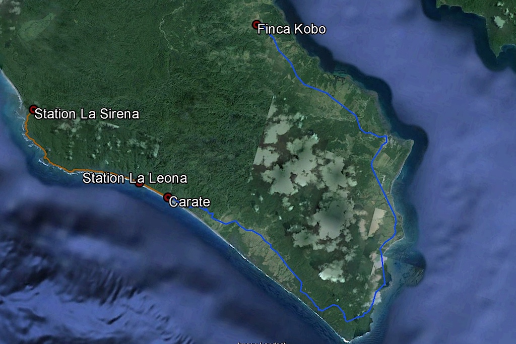 Trajet Carate - Finca Kobo Trajet Carate - Finca Kobo
