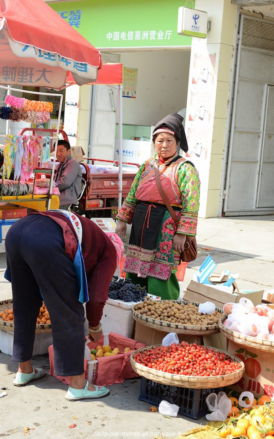 village de Xizhou - marché