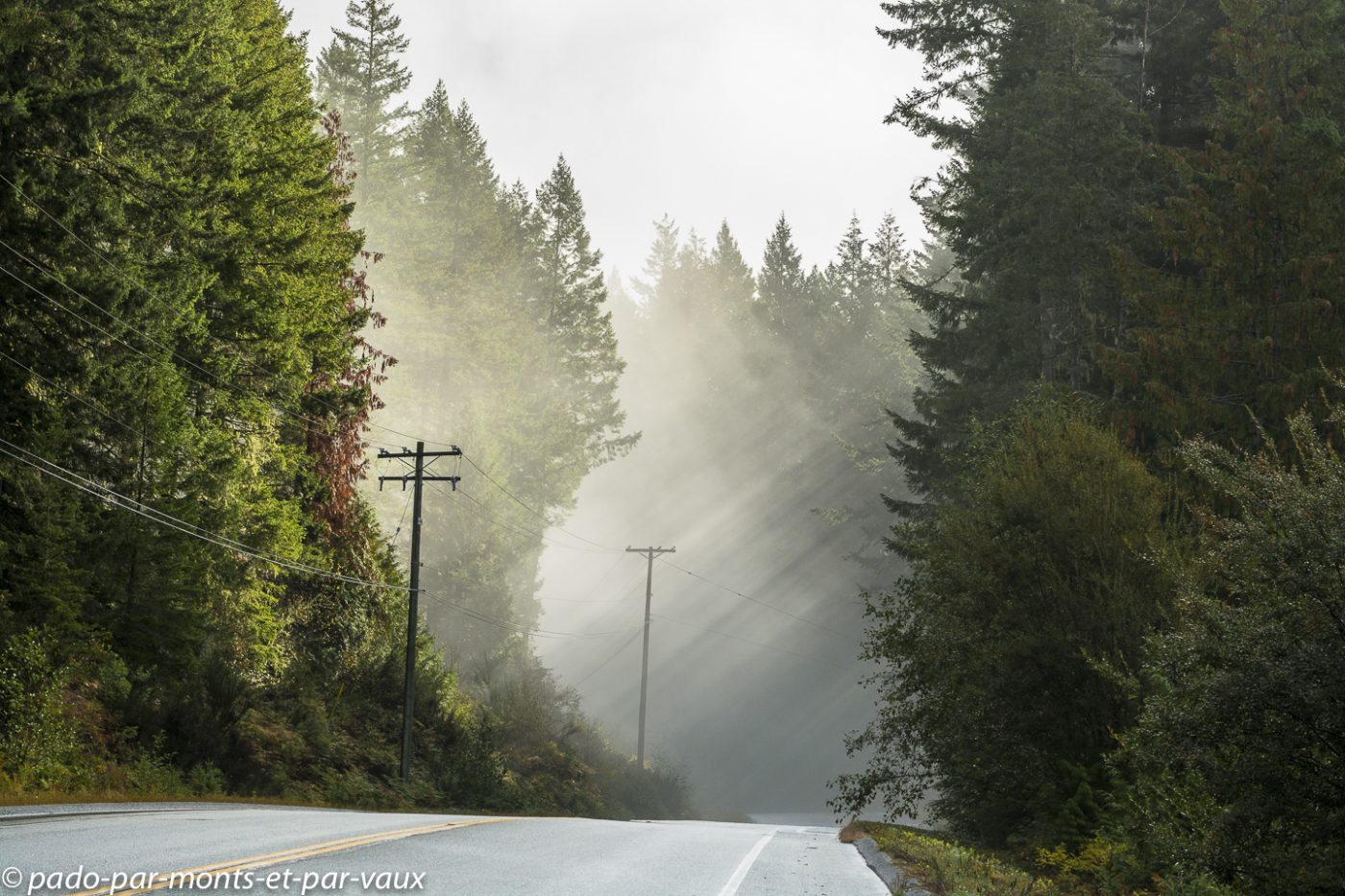 Route vers Saltery Bay Route vers Saltery Bay