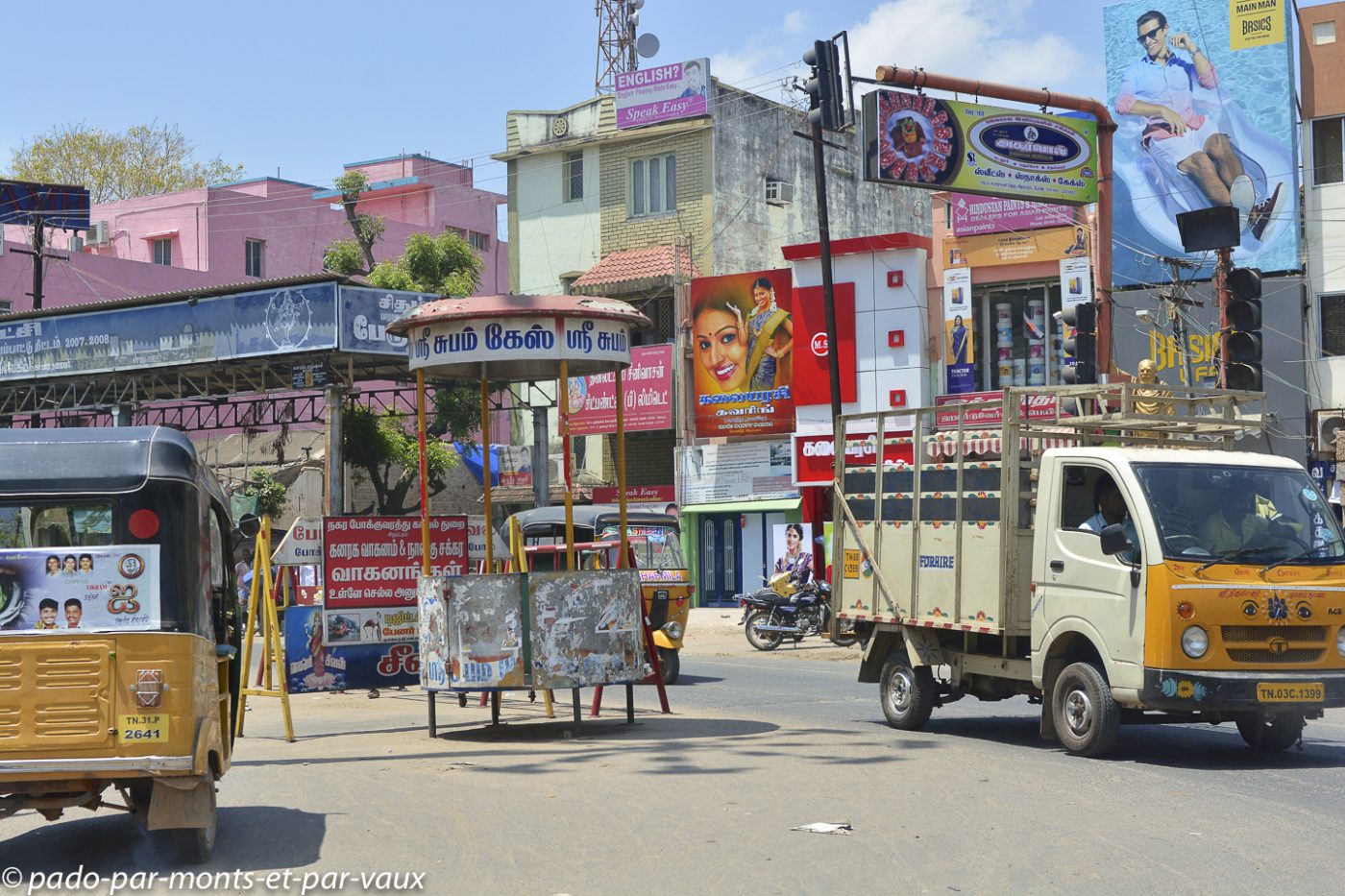 Route en direction de Tanjore Route en direction de Tanjore
