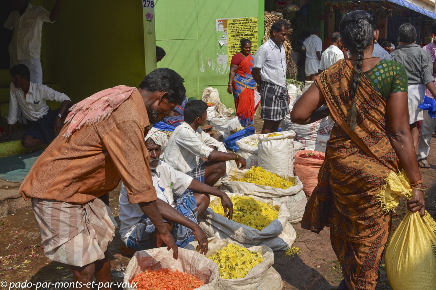 Madurai marché aux fleurs